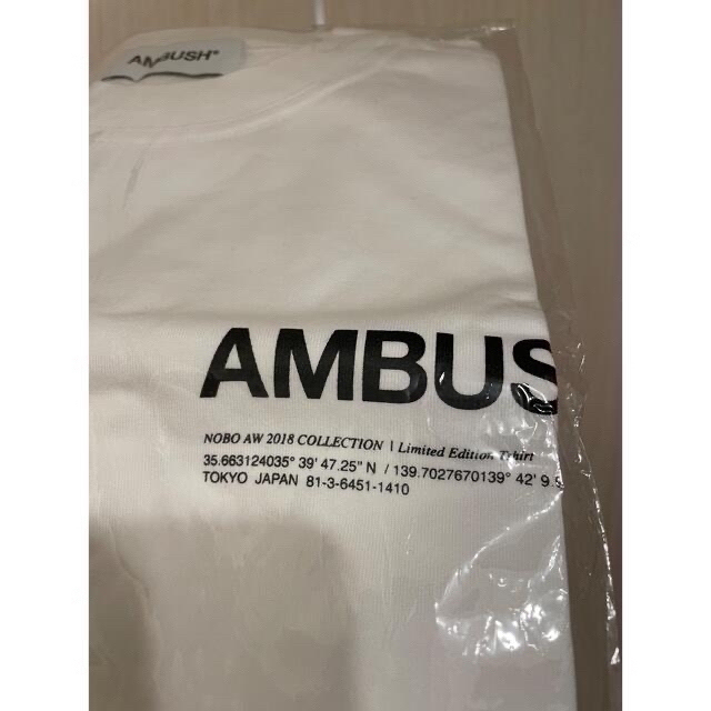 【新品】AMBUSH　チェーン付き　Tシャツ　ブラック　3 Tシャツ/カットソー(半袖/袖なし) 通販直営