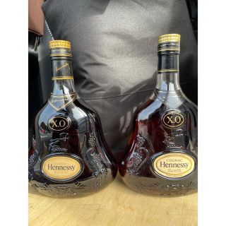 ヘネシー　XO Hennessy クリアボトル 古酒　金キャップ(ブランデー)