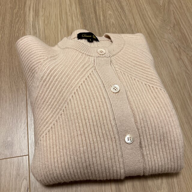 正規販売店】 今期完売Drawer ドゥロワーカシミヤミラノ編みスナップ