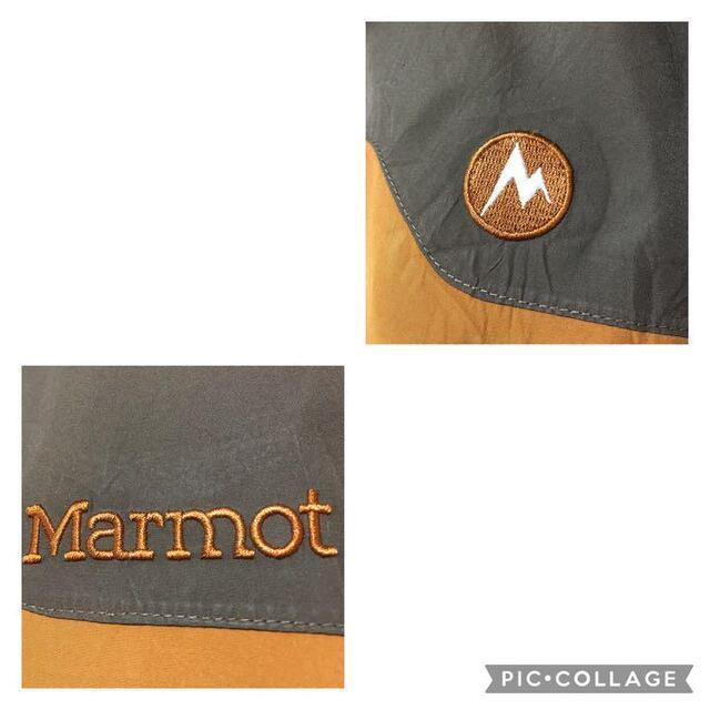 MARMOT(マーモット)のマーモット　ゴアテックス　マウンテンパーカー　デザイン刺繍ロゴ　ブラウン　L メンズのジャケット/アウター(マウンテンパーカー)の商品写真