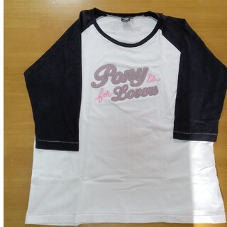 ポニー(PONY)のPONY    ロゴ　七分袖Tシャツ　　3L(Tシャツ(長袖/七分))