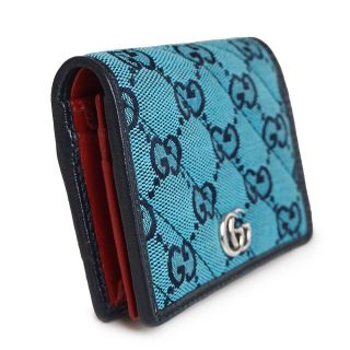 Gucci - グッチ GGマーモント マルチカラー ウォレット コンパクト