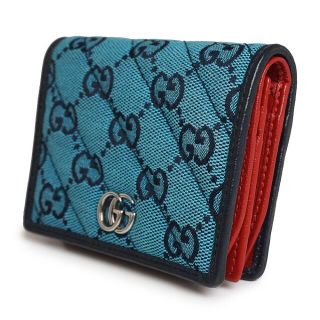 Gucci - グッチ GGマーモント マルチカラー ウォレット コンパクト