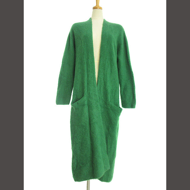 エイトン ATON CARDIGAN ファーカシミヤロングカーディガン 2 激安先着