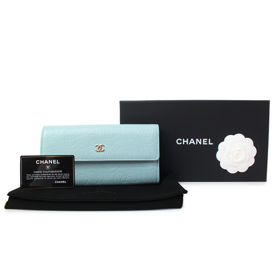 シャネルCHANEL#長財布#シャンパンゴールド#ワイルドステッチライン