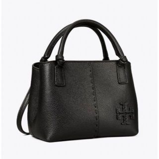 トリーバーチ(Tory Burch)の【新品】トリーバーチMCGRAW SATCHEL 黒(ハンドバッグ)