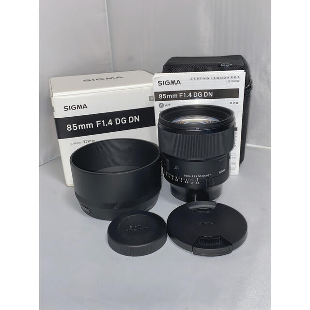 SIGMA(シグマ)の【付属品完備】SIGMA 85mm f1.4 DG DN Art ソニーE スマホ/家電/カメラのカメラ(レンズ(単焦点))の商品写真