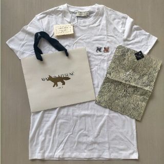 メゾンキツネ(MAISON KITSUNE')の【新品】『紙袋付き』MAISON KITSUNE Tシャツ(Tシャツ/カットソー(半袖/袖なし))