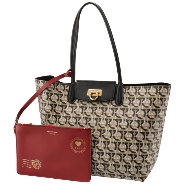 Ferragamo - FERRAGAMO トートバッグ ガンチーニ モノグラム 726588の