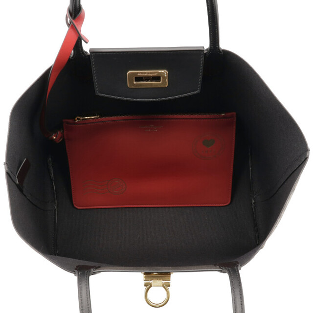 FERRAGAMO トートバッグ ガンチーニ モノグラム 726588 5