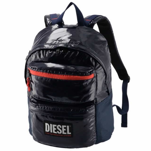 DIESEL メンズ バックパック RODYO PAT リュックサックブルー系仕様