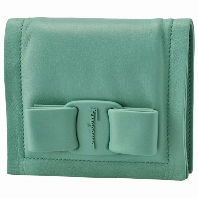 Ferragamo - FERRAGAMO 財布 二つ折り Viva Bow リボン 750236の通販