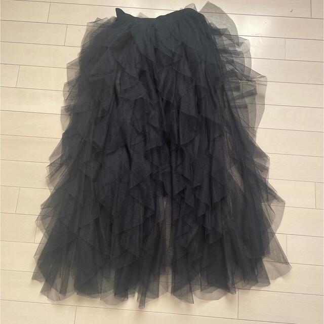 épine(エピヌ)のチュールロングスカート レディースのスカート(ロングスカート)の商品写真
