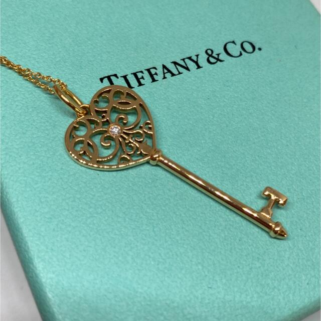 極美品！ Tiffany ティファニー エンチャント ハートキー ネックレス