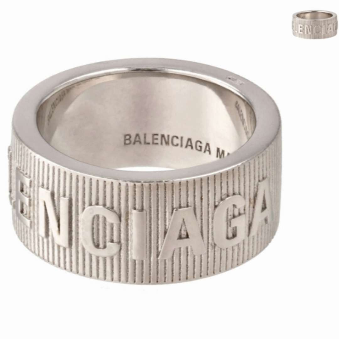 BALENCIAGA リング ロゴ FORCE STRIPED 指輪