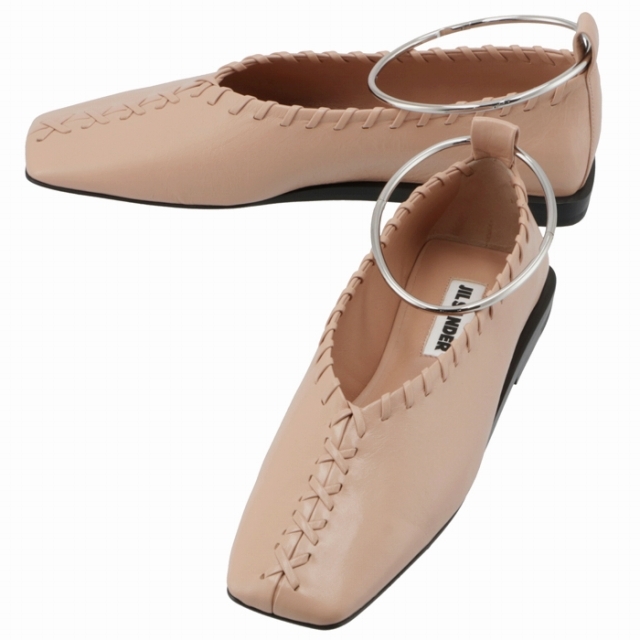 JIL SANDER バレエシューズ アンクルブレスレット レディースの靴/シューズ(バレエシューズ)の商品写真