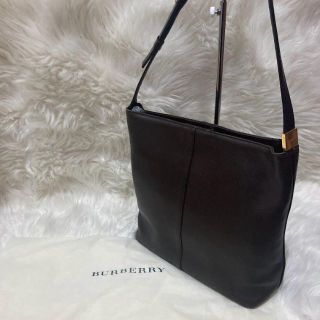 ➁バーバリーロンドン ショルダーバッグ レザーブラウンノバチェック プレートロゴ 日本オーダー 【美品】 バーバリー ロンドン ハンドバッグ ノバチェック ロゴプレート レザー ハンドバッグ