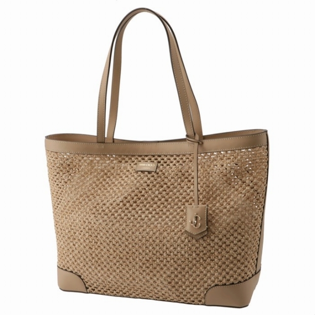 JIMMY CHOO トートバッグ NINE2FIVE ラフィア ネット | www
