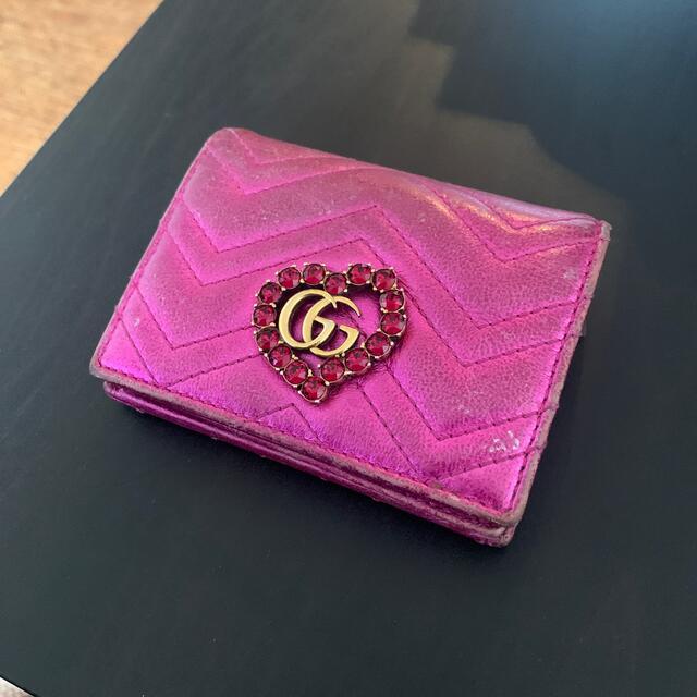 Gucci(グッチ)のGUCCI ピンク　サイフ　バレンタイン レディースのファッション小物(財布)の商品写真