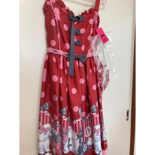 アンジェリックプリティー(Angelic Pretty)のlovely poodleジャンパースカートset(ひざ丈ワンピース)