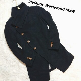 ヴィヴィアンウエストウッド(Vivienne Westwood)のVivienne Westwood MAN ミントカラーコート 変形(チェスターコート)
