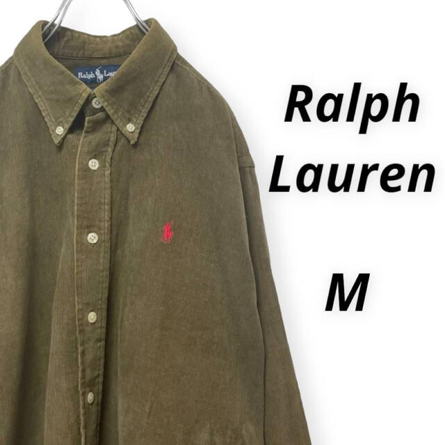 Ralph Lauren(ラルフローレン)のRalph Lauren ラルフローレン コーデュロイシャツ 刺繍ロゴ入り メンズのトップス(シャツ)の商品写真