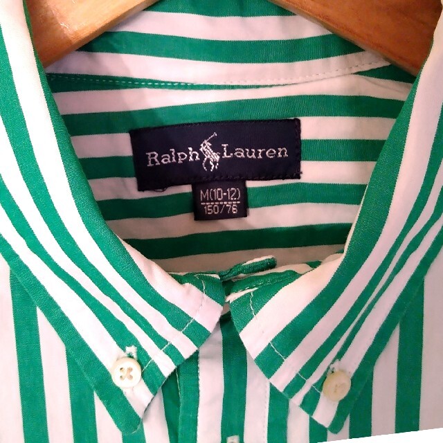 Ralph Lauren(ラルフローレン)のRalph Lauren☆ストライプ•ボタンダウンシャツ キッズ/ベビー/マタニティのキッズ服男の子用(90cm~)(ブラウス)の商品写真