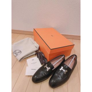 エルメス(Hermes)のHERMES モカシンパリ　エルメス　ローファー　37.5(スリッポン/モカシン)