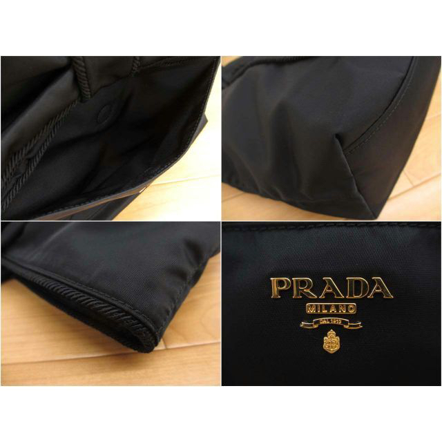 PRADA - 美品 PRADA プラダ 1BG065 ナイロン リボンモチーフ トート 