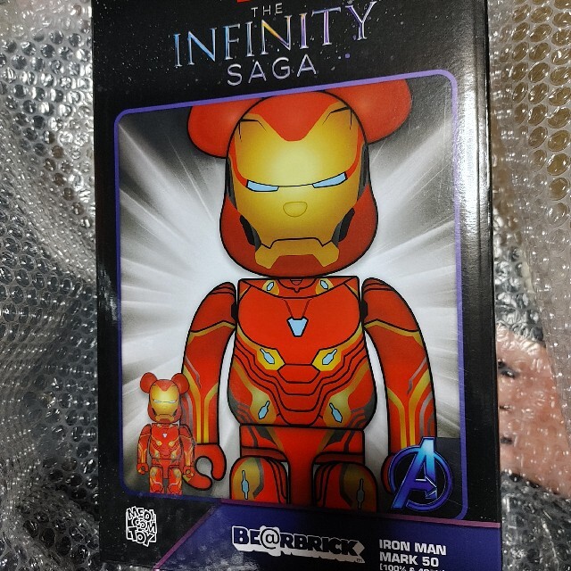 BE@RBRICK(ベアブリック)のBE@RBRICK IRON MAN MARK 50 100％ & 400％ エンタメ/ホビーのフィギュア(その他)の商品写真