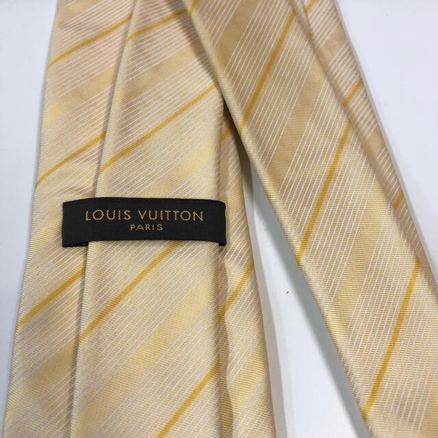 LOUIS VUITTON モノグラム柄斜めストライプネクタイ(9×148cm)