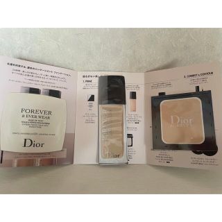 ディオール(Dior)のDior ベースメイク リキッド、パウダーファンデーション3点サンプル(ファンデーション)