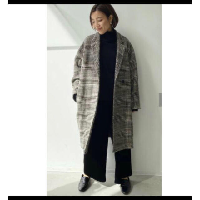 アパルトモン check w coat 美品 カバー有