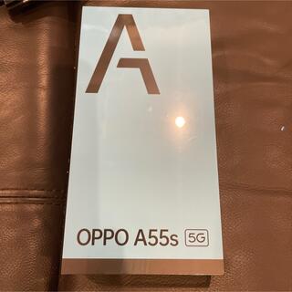 オッポ(OPPO)の新品　未使用　OPPO A55s 5g ブラック(携帯電話本体)