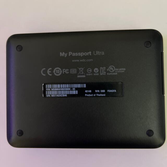 HDD wd my passport ultra 2tb ケースつき