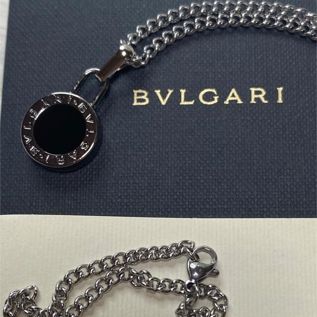 【新品正規品】BVLGARI ペンダント チャーム +チェーン 革紐 ネックレス