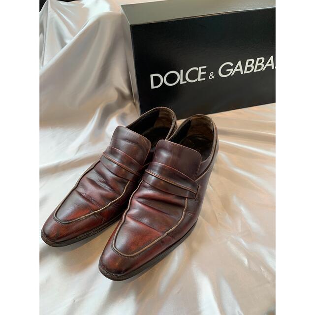 【箱、シューズ袋有】DOLCE&GABBANA メンズ レザーシューズ 革靴 1