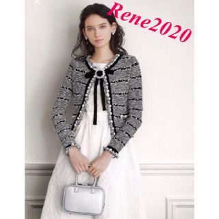 ルネ(René)のRene【美品】2020DM掲載人気完売♡ツイード風ニットジャケットカーディガン(カーディガン)