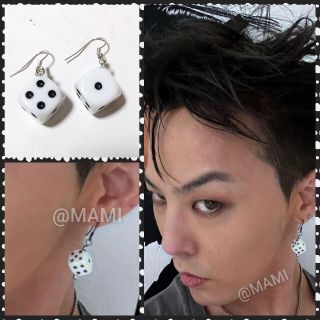 ビッグバン(BIGBANG)の♥サイコロピアス♥BIGBANG G-DRAGON ジヨン ダイスピアス(ピアス)