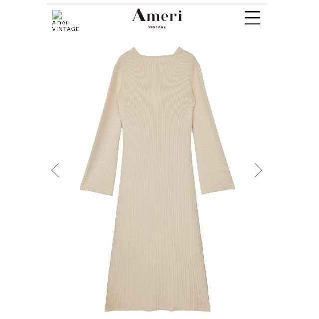 ameri AMERICAN SLEEVE LAYERED KNIT DRESS