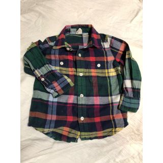 ベビーギャップ(babyGAP)のGAP baby 2years ギャップベビー　伊勢丹紙袋風カラー　シャツ(シャツ/ブラウス(長袖/七分))