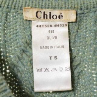 Chloe クロエ 2019AW ウールシルク ケーブル ニット/プルオーバー