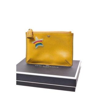 アニヤハインドマーチ(ANYA HINDMARCH)のANYA HINDMARCH スターモチーフ レザー ポーチ(ポーチ)