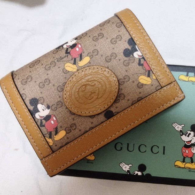 GUCCIミッキーマウス♡レザーミニ財布 - 通販 - gofukuyasan.com