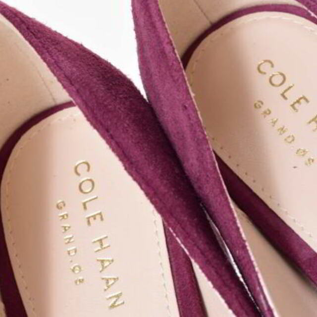 Cole Haan(コールハーン)のCOLE HAAN チャンキーヒール スエード パンプス レディースの靴/シューズ(ハイヒール/パンプス)の商品写真