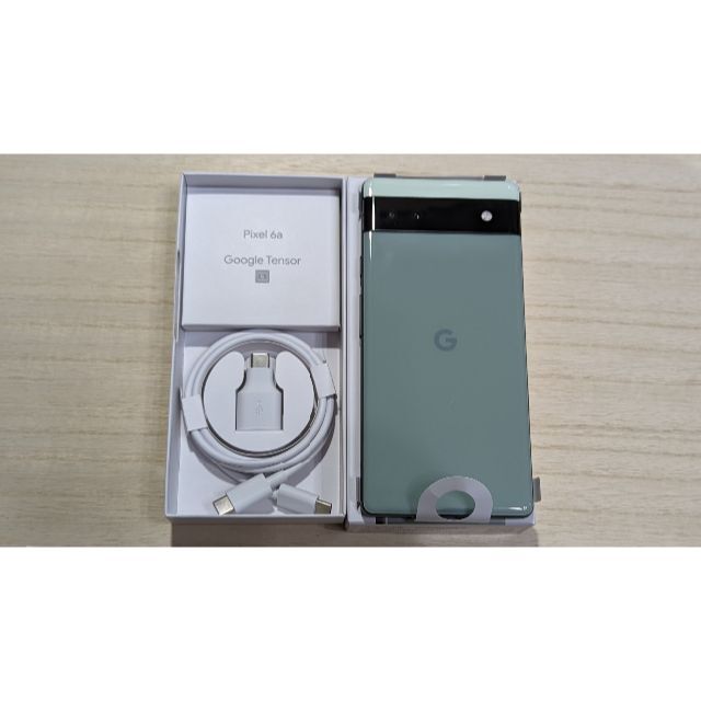 Google Pixel(グーグルピクセル)のGoogle Pixel 6a Sage セージ 128 GB SIMフリー スマホ/家電/カメラのスマートフォン/携帯電話(スマートフォン本体)の商品写真