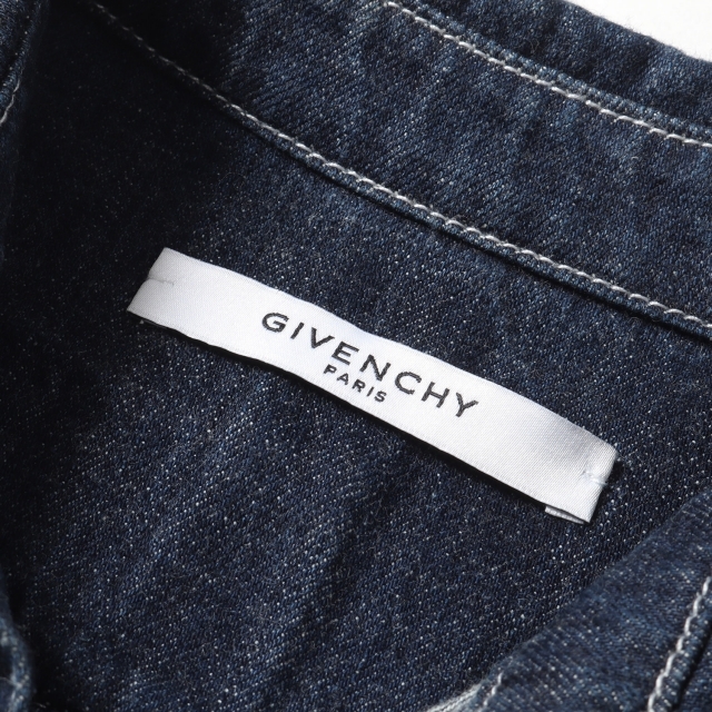 GIVENCHY(ジバンシィ)のGIVENCHY ジバンシィ シャツ ウォッシュ 加工 デニム ウエスタンシャツ スナップボタン 長袖 インディゴ ブルー XS トップス 長袖シャツ 【メンズ】【中古】 メンズのトップス(シャツ)の商品写真