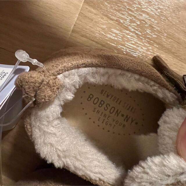 BOBSON(ボブソン)の☆新品未使用☆BOBSON NY キッズベビー　キャメル　ベージュムートン　ボア キッズ/ベビー/マタニティのベビー靴/シューズ(~14cm)(フラットシューズ)の商品写真