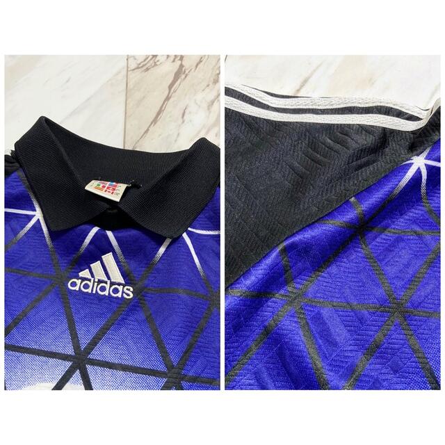 90s ユーロ adidas デサント社製 変形 キーパーシャツ ゲームシャツ