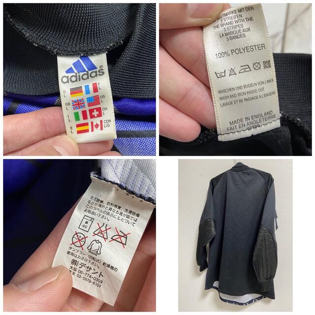 adidas(アディダス)の90s ユーロ adidas デサント社製 変形 キーパーシャツ ゲームシャツ メンズのトップス(Tシャツ/カットソー(七分/長袖))の商品写真